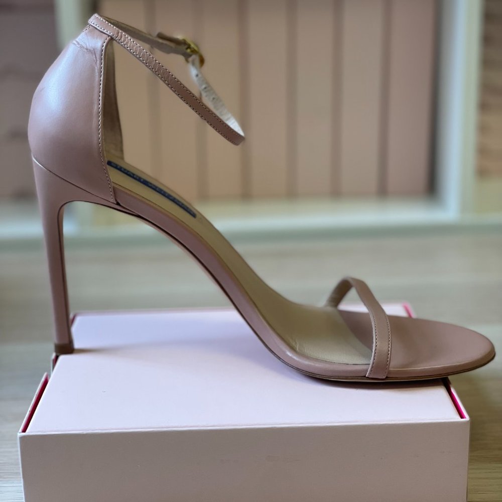 Pink Stuart Weitzman Nudistsong Heels Sz 10